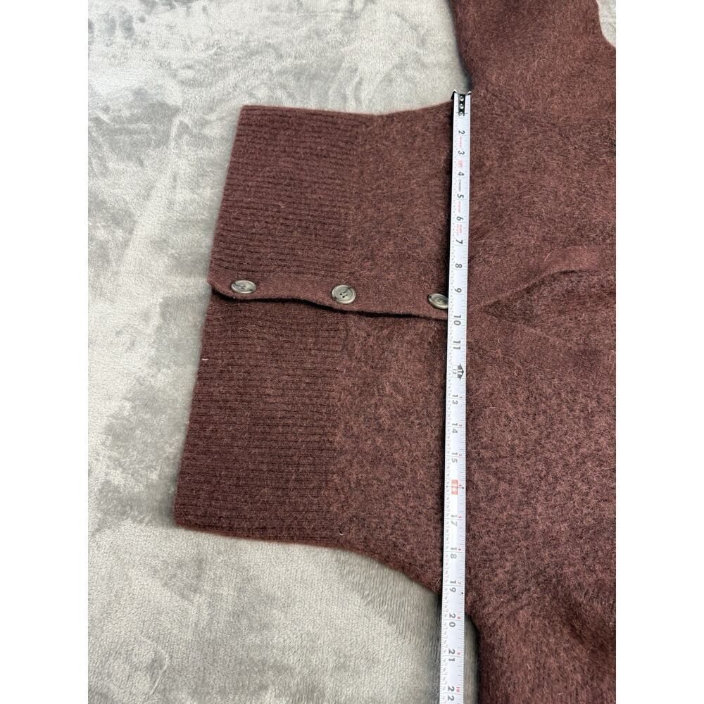 & Other Stories Brown Button-Up Mohair Blend Cardigan - Picture 4 of 8